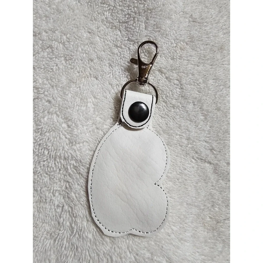 Letter D Keychain Initial Keyring Bag Charm Accessory Red Black White‎